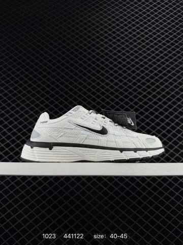 Nike P-6000 Black White and White Black