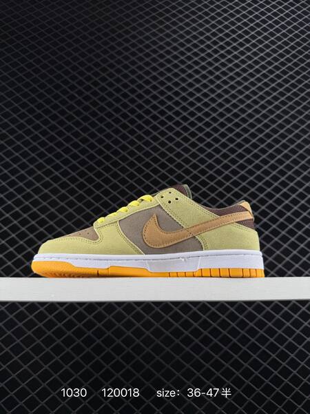 Nike SB Dunk Low olive green brown tan yellow EU 36-47 skate lifestyle