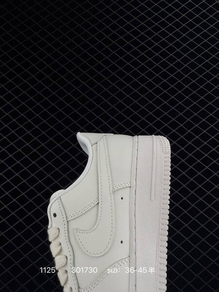 Nike Air Force 1 07 white with blue swoosh EU 36-45 lifestyle