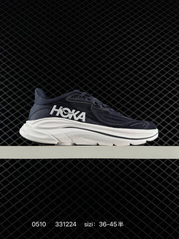 HOKA ONE ONE Clifton 10 All Black EU 36-45 Running Shoe Running Sneakers - Unisex (BS-86232)