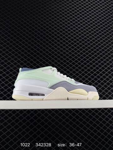 Jordan Air Jordan 4 RM FQ7939-101 White Mint Grey Cream Blue EU 36-47 Sneaker - Unisex (BS-80459)