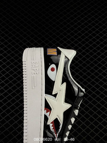 BAPE Bape Sta To Low black white red EU 36-46 skate