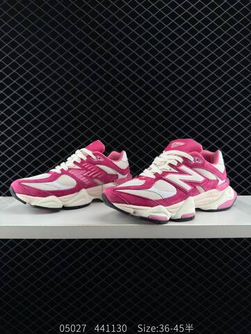 New Balance 9060 fuchsia white off white black