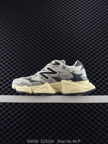 New Balance 9060 Grey Black Cream Snake Print EU 36-46 Sneaker - Unisex (BS-83376)