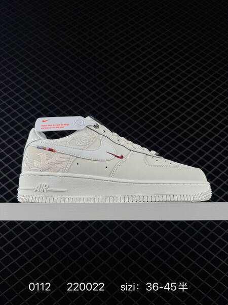 Nike Air Force 1 07 cream white with red accents EU 36-45 5 lifestyle