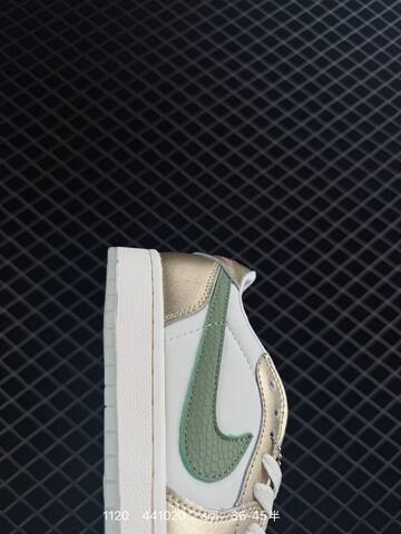 Jordan Air Jordan 1 Low Chinese New Year Sail Metallic Gold Green EU 36-45 Sneaker - Unisex (BS-80228)