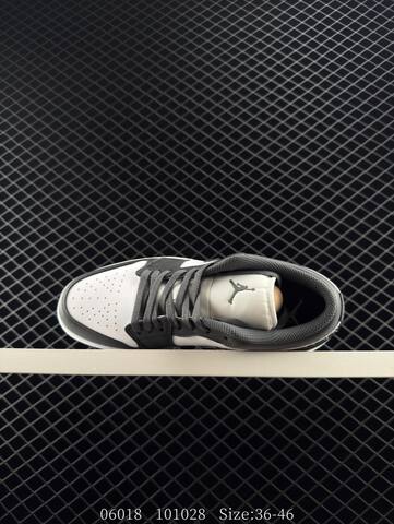 Jordan Air Jordan 1 Low White Dark Grey EU 36-46 Sneaker - Unisex (BS-81186)