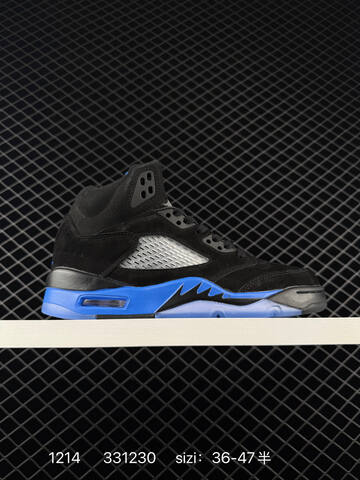 Jordan Air Jordan 5 Retro Black Blue White Red EU 36-47 Basketball Shoe - Unisex (BS-80066)