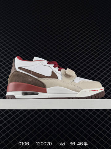 Jordan Air Jordan Legacy 312 Low White Beige Brown Red Gold EU 36-46 Basketball Shoe - Unisex (BS-79891)
