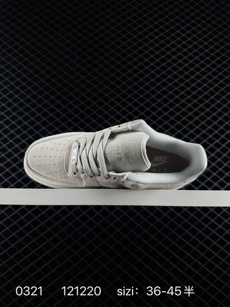 Nike Air Force 1 07 light grey suede white EU 36-45 5 lifestyle
