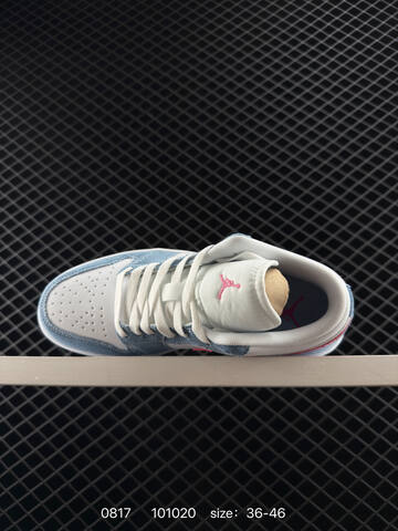Jordan Air Jordan 1 Low White Light Blue Pink Silver EU 36-46 Sneaker - Unisex (BS-80897)