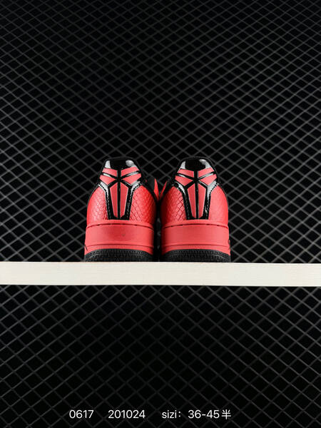 Nike Air Force 1 07 Low red black silver EU 36-45 sneaker