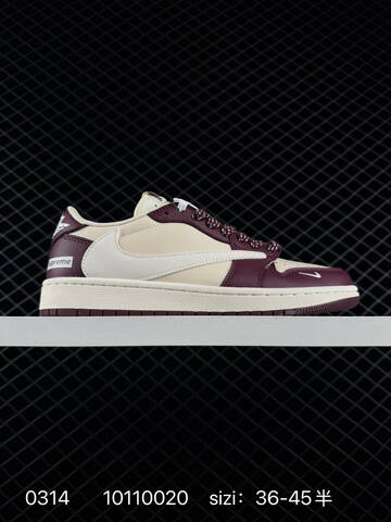 Jordan Air Jordan 1 Low Travis Scott Reverse Mocha Givenchy Custom Navy Blue Sail White EU 36-45 Skate Shoe - Unisex (BS-79659)
