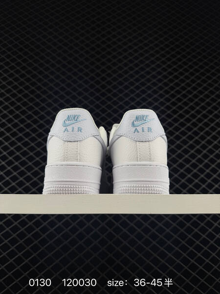Nike Air Force 1 07 white with light blue accents 36-45 5 lifestyle