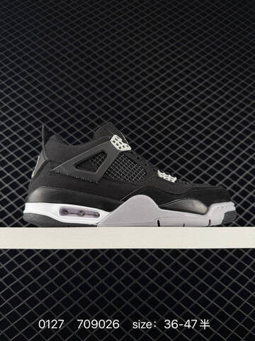 Jordan Air Jordan 4 Retro Black Blue Red Grey EU 36-47 Basketball Shoe - Unisex (BS-79755)