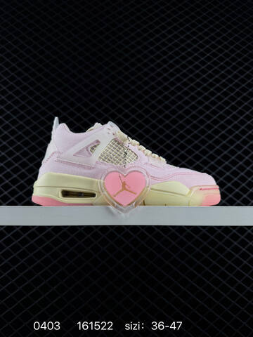 Jordan Air Jordan 4 Retro Light Pink Cream Pink EU 36-47 Basketball Shoe - Unisex (BS-79556)