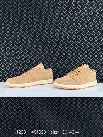 Jordan Air Jordan 1 Low HV4089-200 Wheat Beige Cream Red EU 36-46 Sneaker - Unisex (BS-80123)