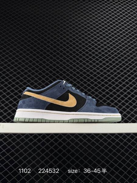 Nike Dunk SB Low Dust Noir blue-green suede cream swoosh white midsole green outsole EU 36-45 skate lifestyle