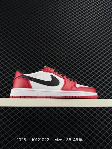 Jordan Air Jordan 1 Low OG White Red Black EU 36-46 Sneaker - Unisex (BS-80412)