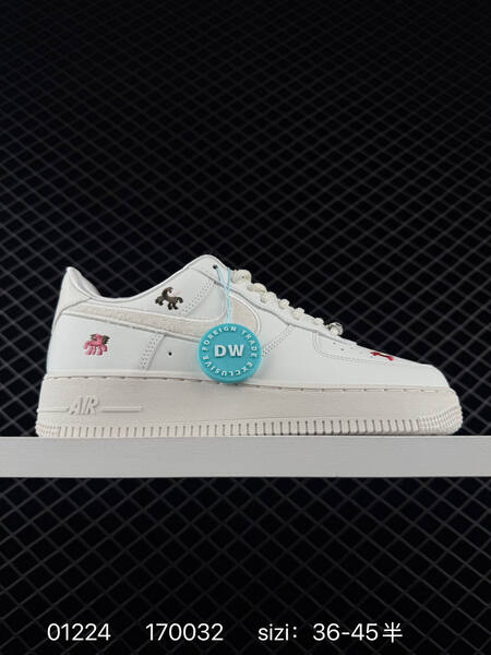 Nike Air Force 1 07 White with multicolor embroidered accents EU 36-45 5 lifestyle