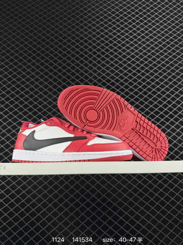 Jordan Air Jordan 1 Low OG SP White Red Black EU 40-47 Sneaker - Men's (BS-80202)