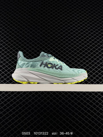 HOKA ONE ONE Challenger ATR 7 Navy Blue Grey Mint Green EU 36-47 Trail Shoe Trail Running Sneakers - Unisex (BS-86241)