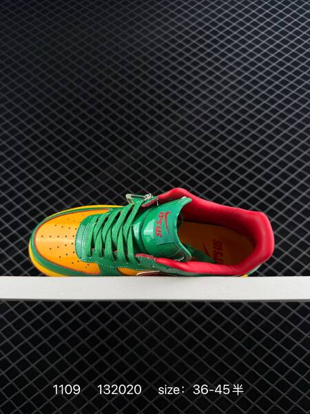 Nike Air Force 1 07 green yellow red EU 36-45 5 lifestyle
