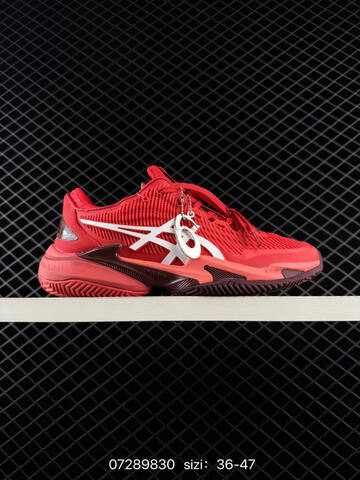 ASICS COURT FF3 NOVAK Red White Dark Red EU 36-47 Tennis Shoe Casual Sneakers - Unisex (BS-81677)