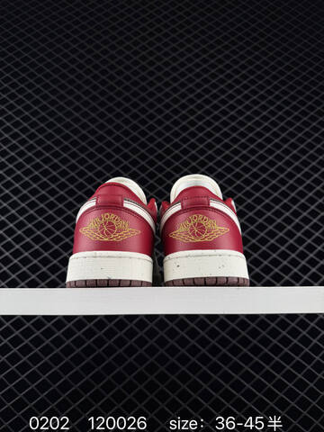 Jordan Air Jordan 1 Low White Brown Red Sail EU 36-45 Sneaker - Unisex (BS-79730)