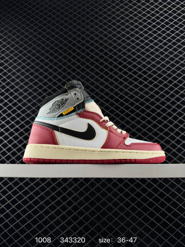 Jordan Air Jordan 1 Retro Mid OG HV8563-600 White Red Black Grey Cream EU 36-47 Basketball Shoe - Unisex (BS-80566)