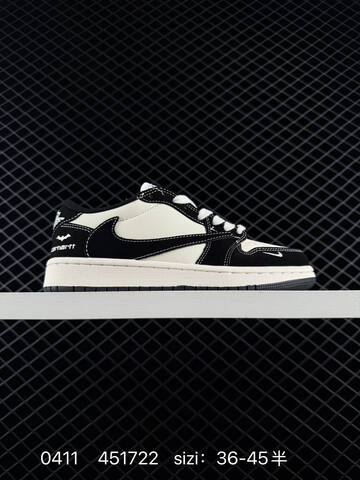 Jordan Air Jordan 1 Low Travis Scott Reverse Mocha Custom Off White Dark Green EU 36-45 Sneaker - Unisex (BS-79505)