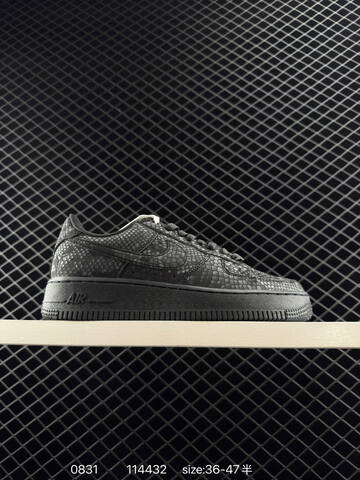 Nike Air Force 1 07 Low Black snakeskin