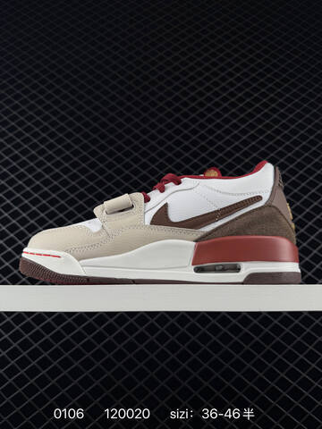 Jordan Air Jordan Legacy 312 Low White Beige Brown Red Gold EU 36-46 Basketball Shoe - Unisex (BS-79891)