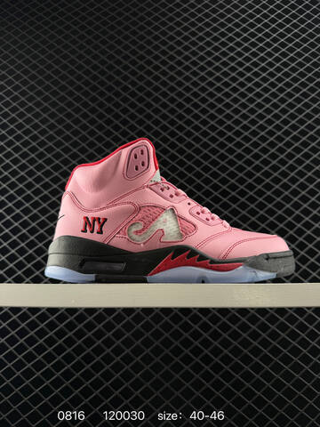 Jordan Air Jordan 5 Retro High DV4982-004 Pink Red Black White EU 40-46 Basketball Shoe - Men's (BS-80904)