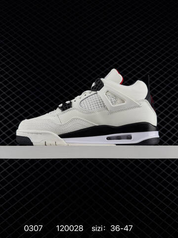 Jordan Air Jordan 4 Retro CT8527 400 White Black Red EU 36-47 Basketball Shoe - Unisex (BS-79699)