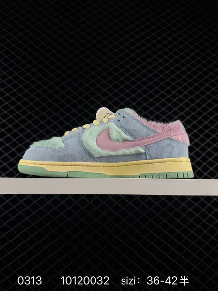 Nike SB Dunk Low Pro pastel blue green pink with yellow laces 36-42 5 skate lifestyle