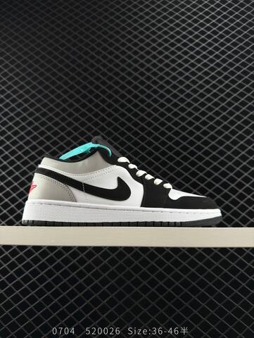 Jordan Air Jordan 1 Low HF3188-106 White Black Grey Red Teal EU 36-46 Sneaker - Unisex (BS-81104)