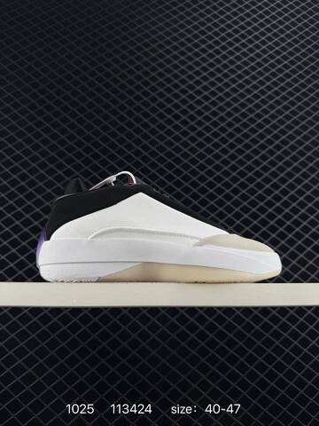 Jordan Air Jordan 40 Low PF The Classic White Black Beige Purple 40-47 Basketball Shoe - Men's (BS-80448)