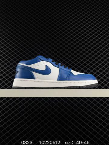 Jordan Air Jordan 1 Low White Blue Black 40-45 Sneaker - Men's (BS-79618)