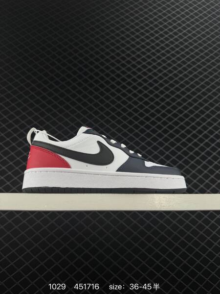 Nike Court Borough Low White Black Red EU 36-45 5 casual lifestyle