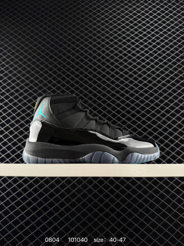 Jordan Air Jordan 11 Retro Gamma Blue Black Blue Yellow EU 40-47 Basketball Shoe - Men's (BS-80977)