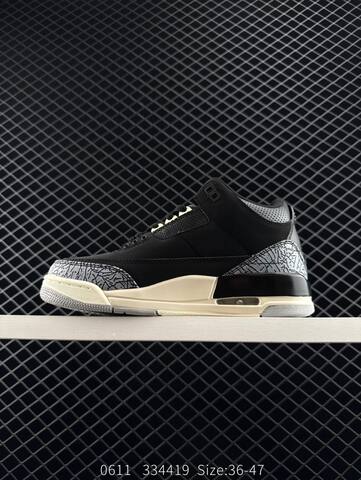 Jordan Air Jordan 3 Fragment Design Black Cream Grey White EU 36-47 Basketball Shoe - Unisex (BS-81228)
