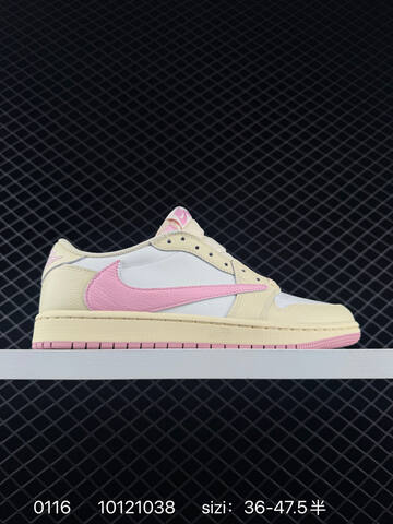 Jordan Air Jordan 1 Low OG SP Travis Scott Fragment Cream White Pink EU 36-47 5 Sneaker - Unisex (BS-79816)