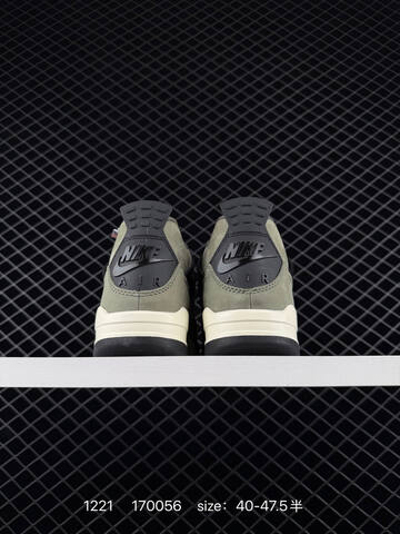 Jordan Air Jordan 4 Retro Undefeated Olive Green Black Sail Orange EU 40-47 5 Basketball Shoe - Men's (BS-80016)