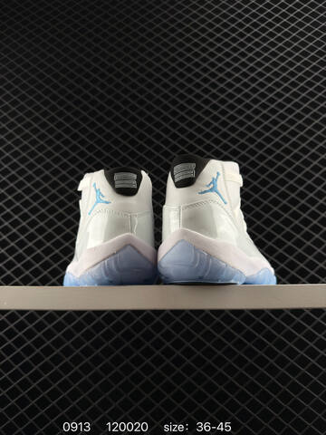 Jordan Air Jordan 11 Retro White Light Blue Black EU 36-45 Basketball Shoe - Unisex (BS-80723)