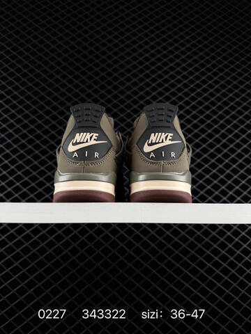 Jordan Air Jordan 4 Retro Olive Taupe Black Mauve Cream EU 36-47 Basketball Shoe - Unisex (BS-79709)