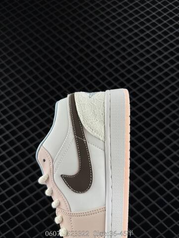 Jordan Air Jordan 1 Low IB8859-101 White Light Pink Brown Cream EU 36-45 Sneaker - Unisex (BS-81249)