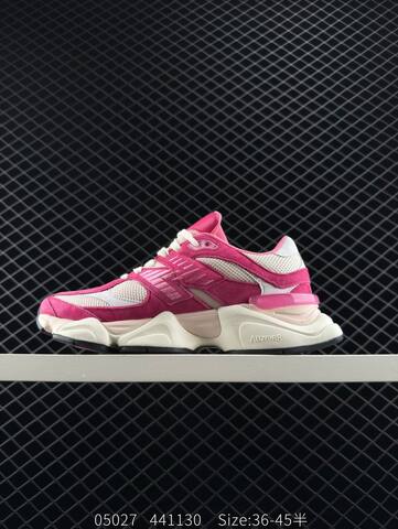 New Balance 9060 fuchsia white off white black