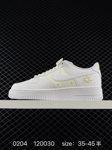 Nike Air Force 1 07 Low white cream with multicolor embroidered accents 35-45 5 lifestyle