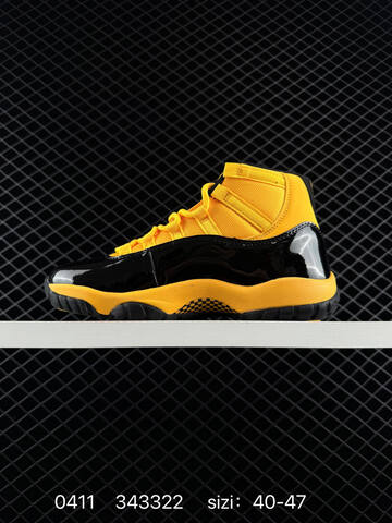 Jordan Air Jordan 11 Retro High Black Yellow EU 40-47 Basketball Shoe - Men's (BS-79509)